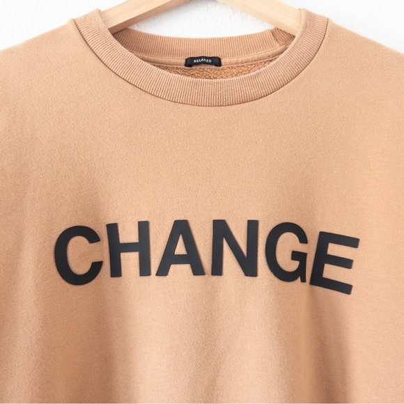 Abercrombie & Fitch CHANGE Graphic Unisex Sweatshirt Size XL - Picture 3 of 6